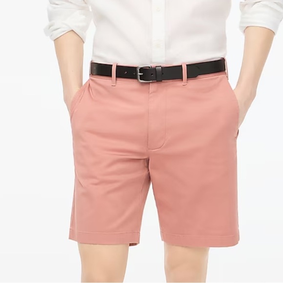 J crew feathered rose pink 9" flex chino short - Picture 1 of 3